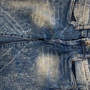 Blank acid washed jeans